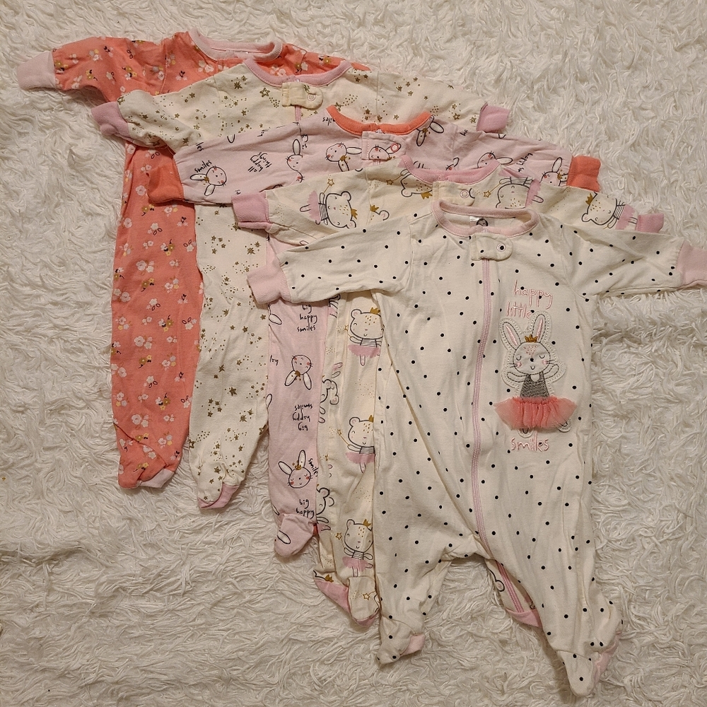 Pack of 5 Gerber Bunny Pajamas